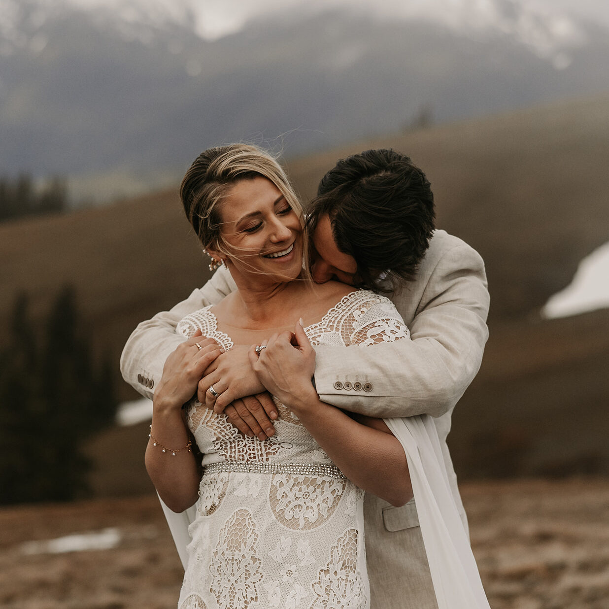 Storytelling Kananaskis adventure elopement photographed by Kananaskis elopement photographer Danielle Boulger Photography for adventurous and intimate elopements