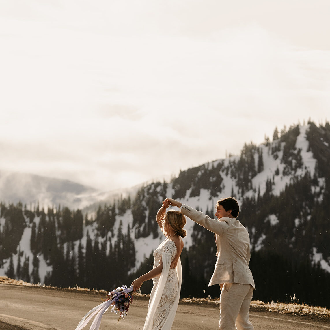 Storytelling Kananaskis adventure elopement photographed by Kananaskis elopement photographer Danielle Boulger Photography for adventurous and intimate elopements