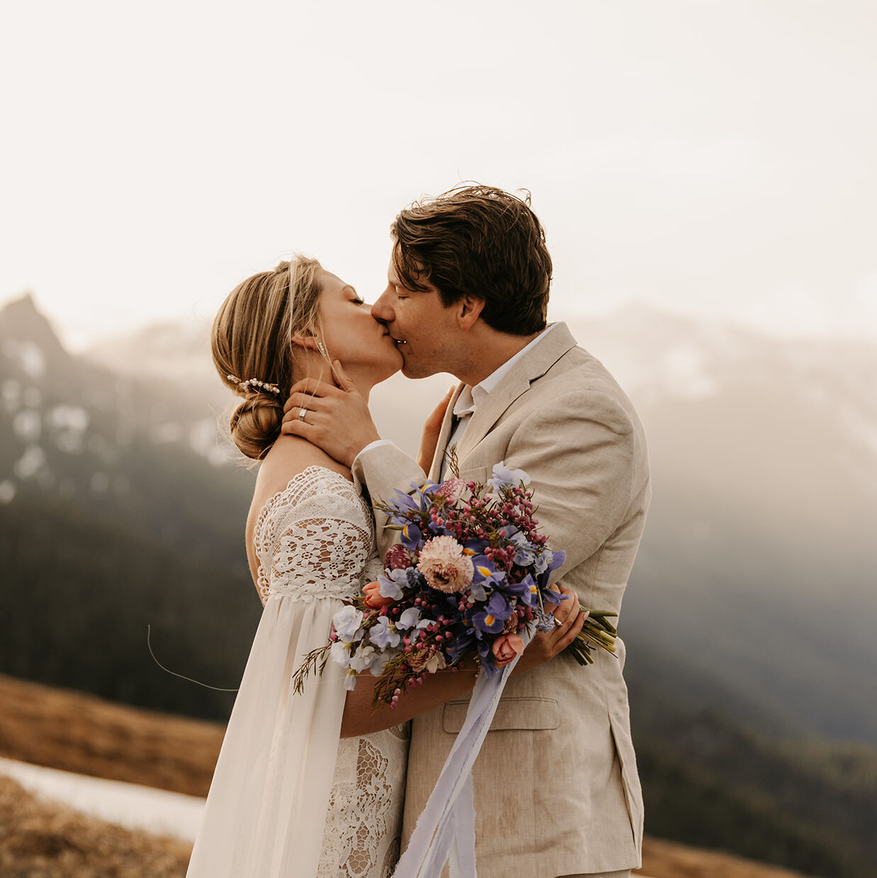 Storytelling Kananaskis adventure elopement photographed by Kananaskis elopement photographer Danielle Boulger Photography for adventurous and intimate elopements