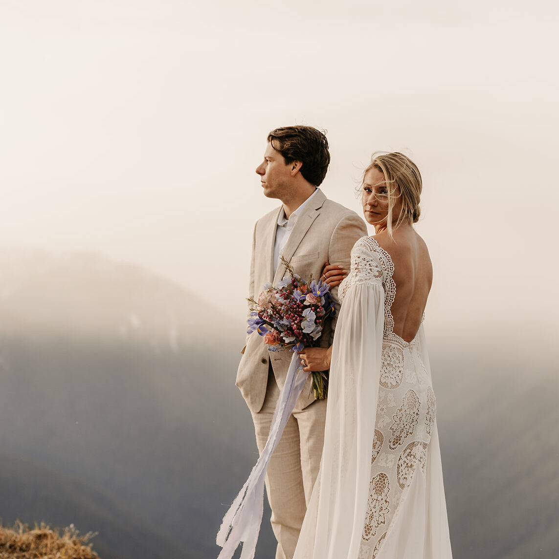 Storytelling Kananaskis adventure elopement photographed by Kananaskis elopement photographer Danielle Boulger Photography for adventurous and intimate elopements